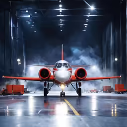 the airplane is on the runway ready for takeoff