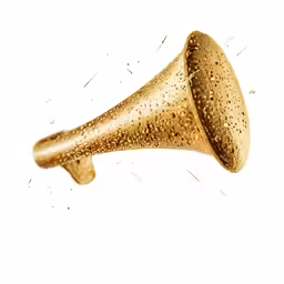 an old style loud shaped device with water droplets falling out of it