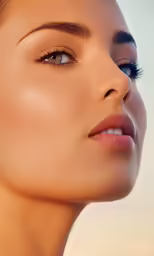 an image of a beautiful woman with her eyes closed