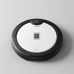 the top of a robot cleaner on a table