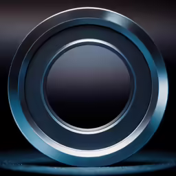 a metal object has a circle on top