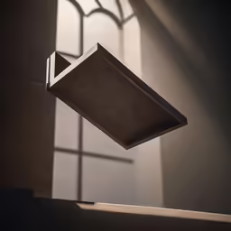 the shadow is of a window on the wall