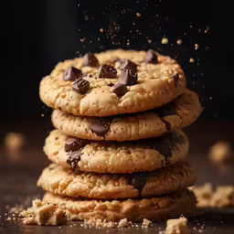 an assortment of cookies and other foods are displayed