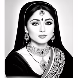 an illustration of a woman wearing jewelry