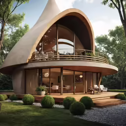 a house in the middle of some trees