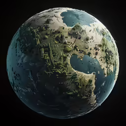 the earth is made up of some smaller parts