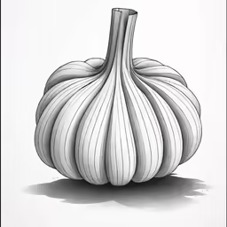 a very large onion on a white background