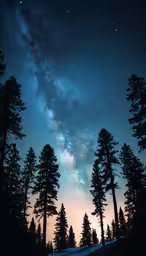 there is a night sky with stars and the milky above
