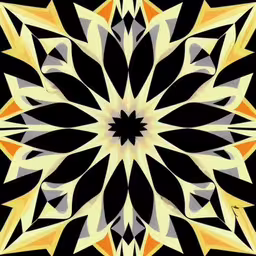a multi - colored image of a flower with a black background