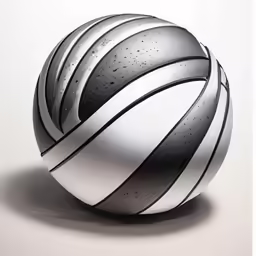 a close up of a ball on a table