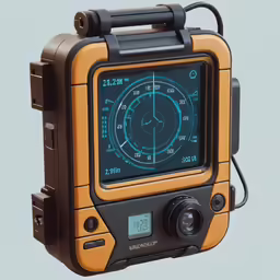 an electronic device in the shape of a clock