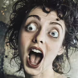 an image of a woman with crazy eyes
