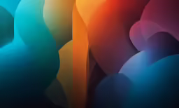 an abstract image with many colors and shapes