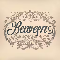 the word bewgers in black on top of a white sheet