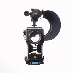 a video camera mounted in to a wall