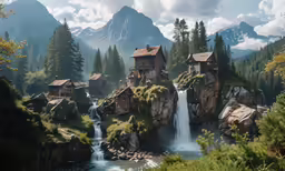 the painting has been done to look like it is in the wild