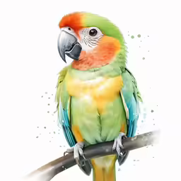 a bird is perched on a branch and ready to perch
