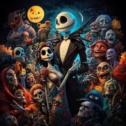 the animated film jack skellingie and skeleton