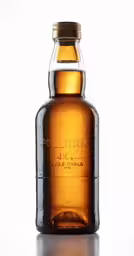 a brown bottle filled with a liquid