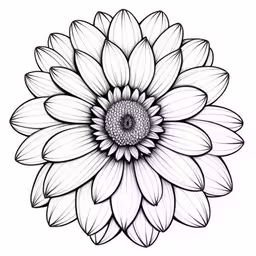 an elegant floral bouquet tattoo design,a black and white illustration of a flower