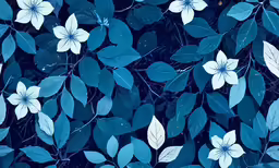 leaves of blue are arranged in rows on top of each other