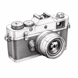 a drawing of a digital camera