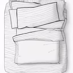 a drawing of some sheets with lines