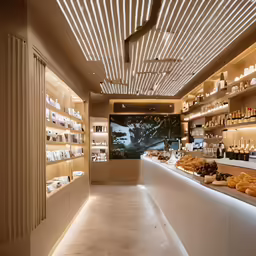 a store with a number of doughnuts on display