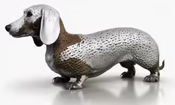 a very cute looking dog made out of plastic