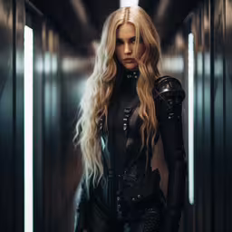 a woman in leather clothes is posing for the camera,an image of a woman in catwoman costume