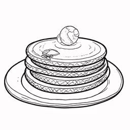 stack of pancakes with syrup, ready to be eaten