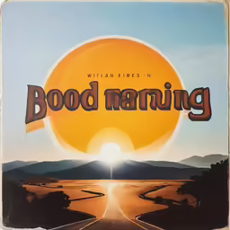a book cover that has a road with the sun shining in the background