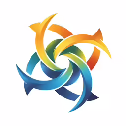 three colored arrows forming an equal circle