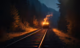 an image of a train moving down the train tracks
