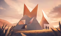 there is a man standing in front of a building