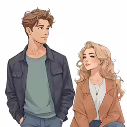 a drawing of two people with the words, they are wearing clothes