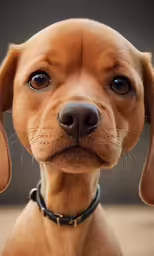 a dog with its head tilted to the side
