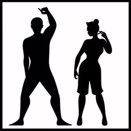 a man and a woman dancing,man and woman in shadow dancing