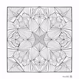 an artistic and intricate art print featuring lily flowers,an intricate coloring page that is full of flowers