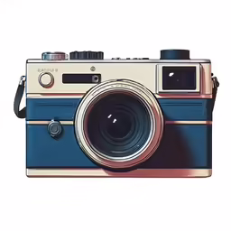 an illustration of a camera on a white background