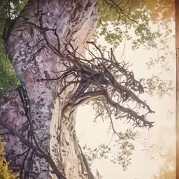 a tree that is very tall and has a lot of branches