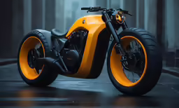 the motorcycle is on display for people to see
