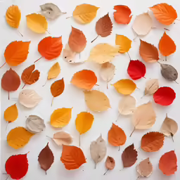 a group of leaves laying on top of each other