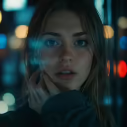 a close up of a person with a mirror