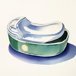 a close up of a bowl with a plate
