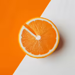an orange on a background of oranges with different color