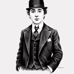 the black and white photo of a man wearing a hat