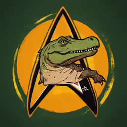 an image of an alligator in a space shuttle