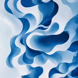 a sky with a pattern of clouds painted on it
