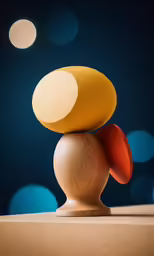 there is an odd shaped object with no decoration